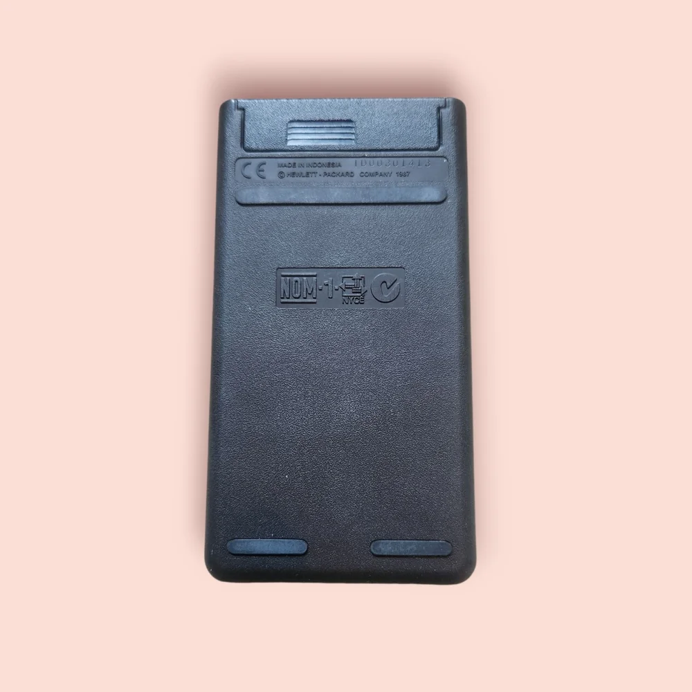 Vibtage HP Hewlett Packard 10B Business Black Digital Calculator With Case